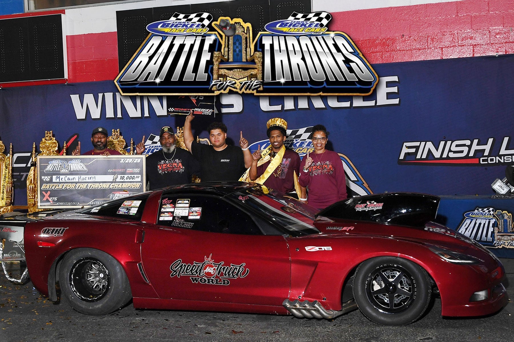 DJ McCain Powers "Vecna" Corvette to X275 Victory at Battle for the Thrones
