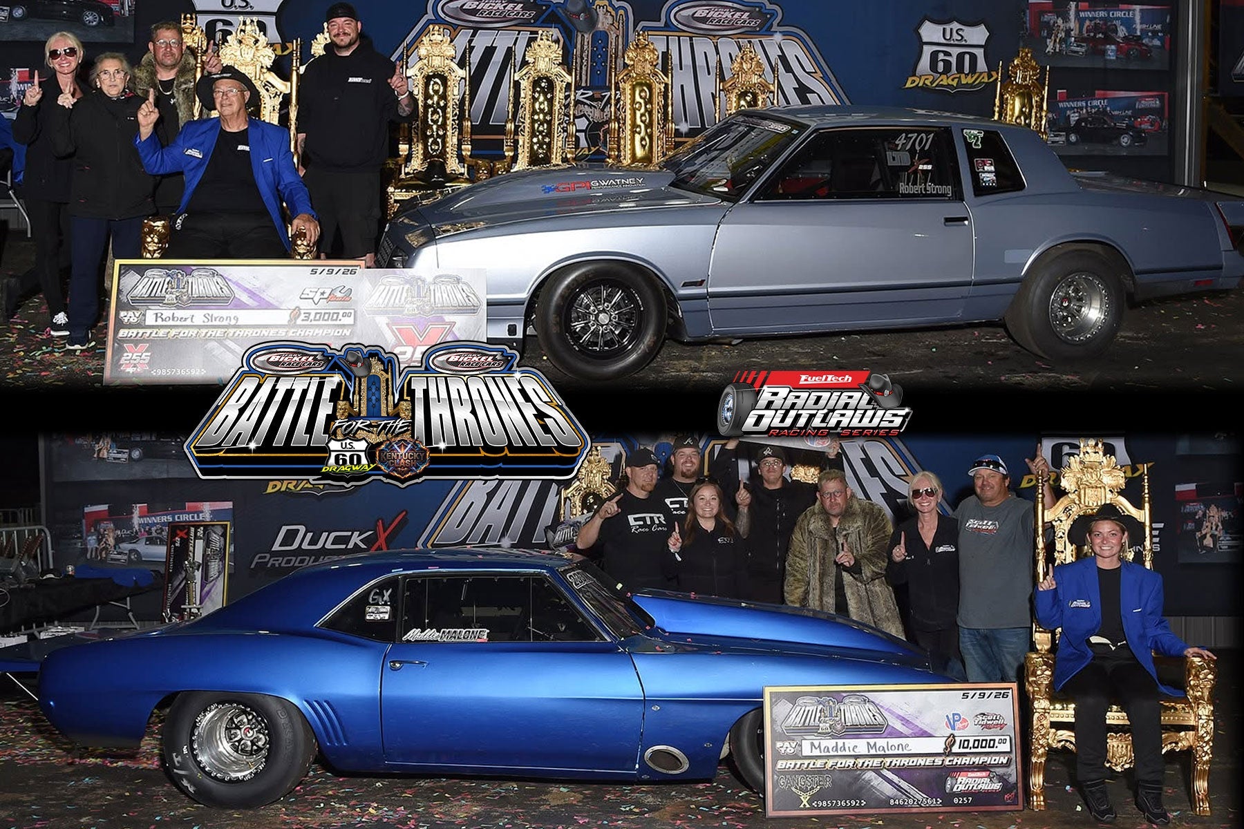 Battle for the Thrones x Kentucky Clash Delivers Big Wins at US 60 Dragway