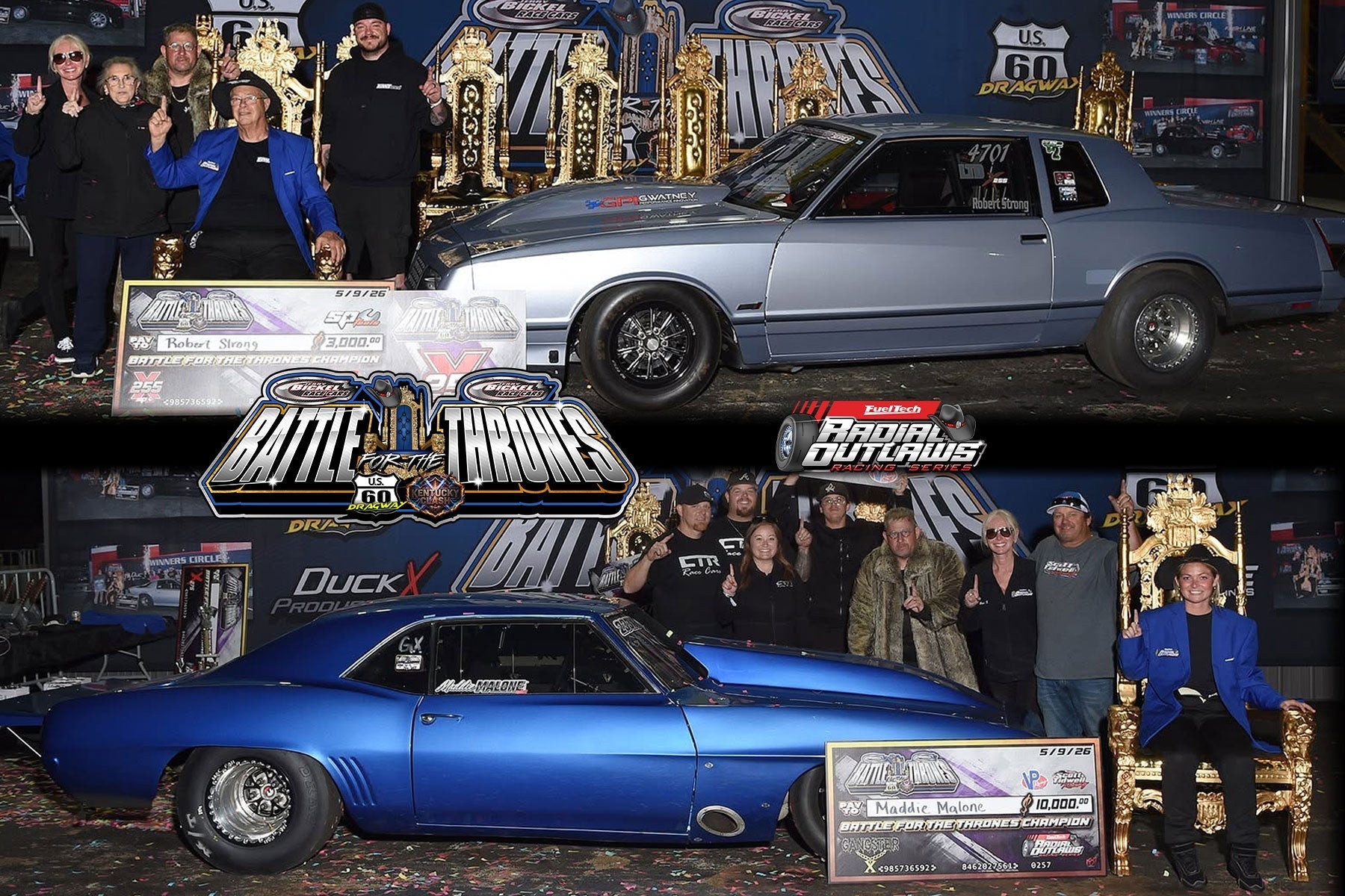 Battle for the Thrones x Kentucky Clash Delivers Big Wins at US 60 Dragway